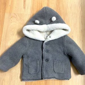 Sherpa Hooded Cardigan